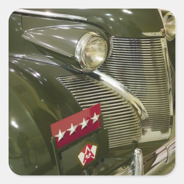 Sticker Carré USA, Kentucky, Fort Knox : Patton Museum of (Devant)