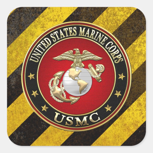 Sticker Carré USMC EGA [édition spéciale] [3D] (Devant)