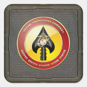 Sticker Carré USMC Opérations spéciales (MARSOC) [3D]
