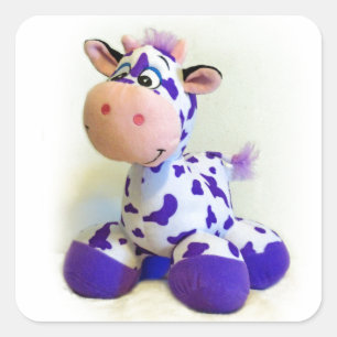 Sticker Carré Vache pourpre