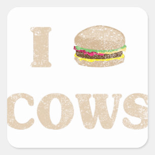 Sticker Carré Vaches I Hamburger