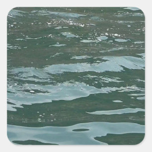 Sticker Carré Vagues de l'océan azurDesign abstrait de l'océan