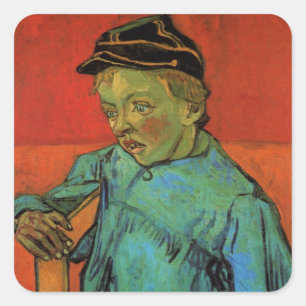 Sticker Carré Van Gogh, Écolier (Camille Roulin), Art ancien