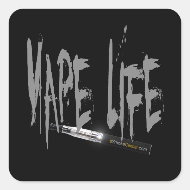 Sticker Carré Vape Life ! (Devant)
