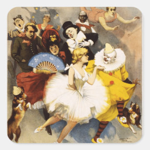 Sticker Carré Vaudeville - Le Sandow, Trocadero Vaudevilles