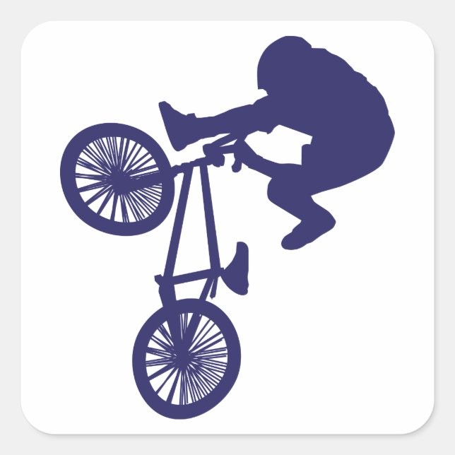 Sticker Carré Vélo BMX (Devant)