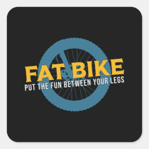 Sticker Carré Vélo de graisse entre vos jambes Vélo Retro
