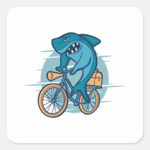 STICKER CARRÉ VÉLO D'ÉQUITATION DE SHARK