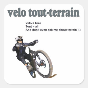 Sticker Carré Velo Tout-Terrain