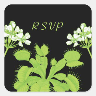 Sticker Carré Vénus Flytrap Fleurs RSVP