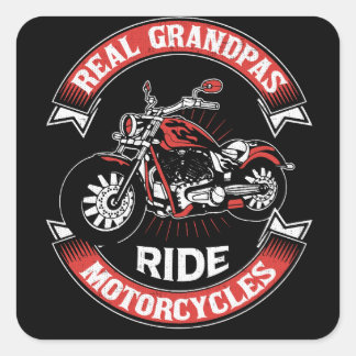 Sticker Carré Véritable Grandpas moto