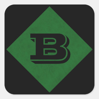 Sticker Carré Véritable Velours Vert Personnalisé Accueil Casino