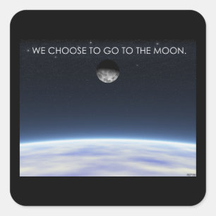 Sticker Carré Vers la lune