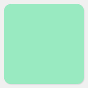 Sticker Carré vert à la menthe pastel clair