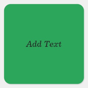 Sticker Carré Vert Créer votre propre bouton Ajouter du texte