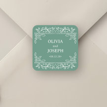 Vert sauge Art botanique en ligne | Mariage