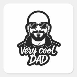 Sticker Carré Very cool dad 