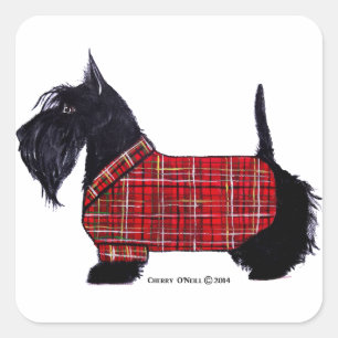 Sticker Carré Veste de vacances de Scottie