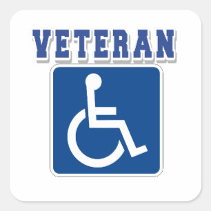 Sticker Carré Vétérinaire handicapé handicapé