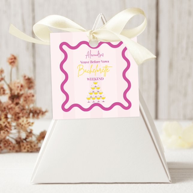 Sticker Carré Veuve avant les vœux de weekend d'enterrement de v (Créateur téléchargé)