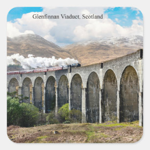 Sticker Carré Viaduc de Glenfinnan, Écosse