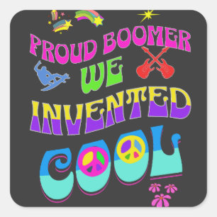 Sticker Carré Vibe de l'orgueil Boomer 60