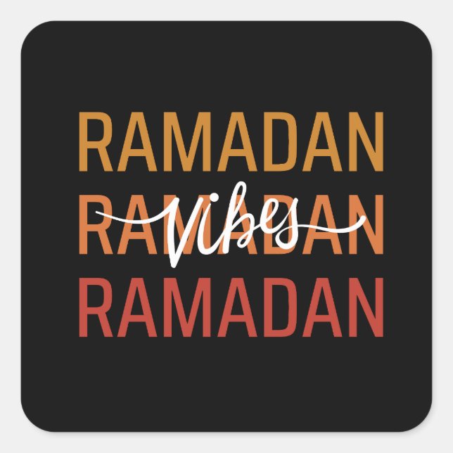 Sticker Carré Vibes Ramadan (Devant)