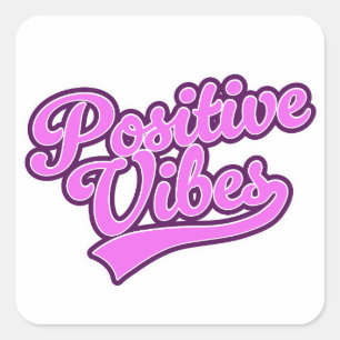 Sticker Carré Vibrations Positives