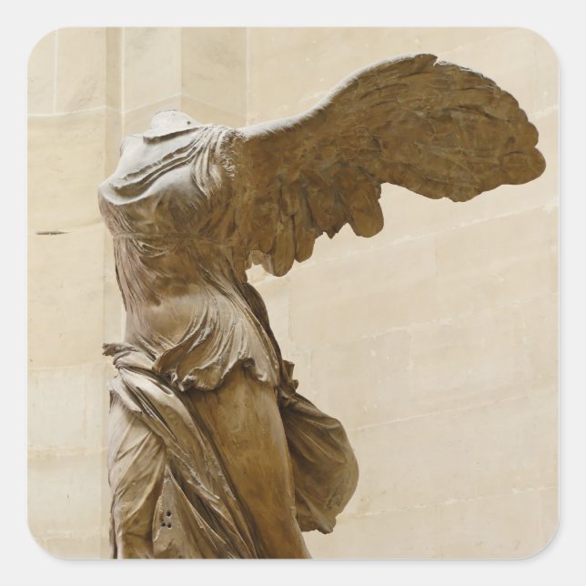 Sticker Carré Victoire ailée de Samothrace (Devant)