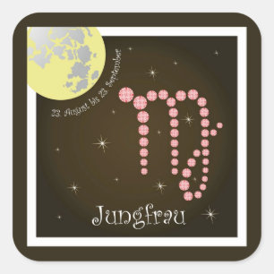 Sticker Carré Vierge 23 août au 23 septembre