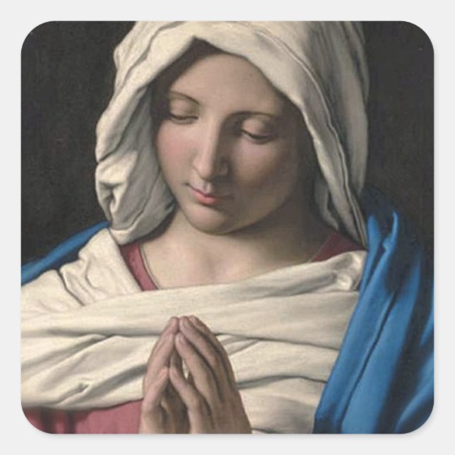 Sticker Carré Vierge Marie / Vierge Maria (Devant)