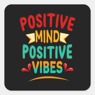 Sticker Carré Vies positives de l'esprit