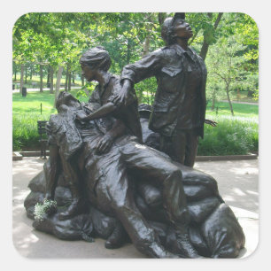 Sticker Carré Vietnam Women's Memorial, Washington, D.C.