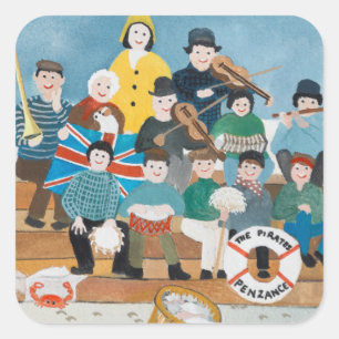 Sticker Carré Vieux pirates de Penzance