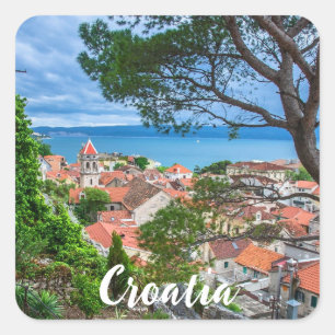 Sticker Carré Ville croate d'Omis