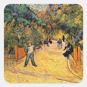 Sticker Carré Vincent van Gogh - Entrée du Parc Public, Arles