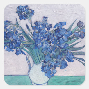Sticker Carré Vincent Van Gogh. Irises