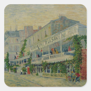 Sticker Carré Vincent van Gogh   Restaurant de la Sirene