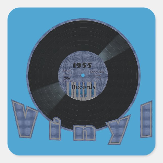 STICKER CARRÉ VINYL 33 TPM (Devant)