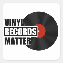 Sticker Carré Vinyl Records Matter Carré