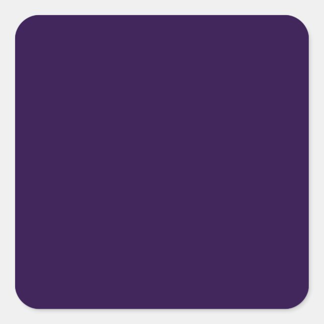 Sticker Carré Violet Minuit Uni (Devant)