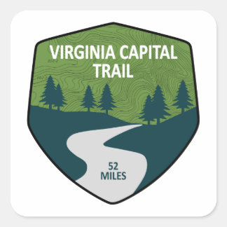 Sticker Carré Virginia Capital Trail
