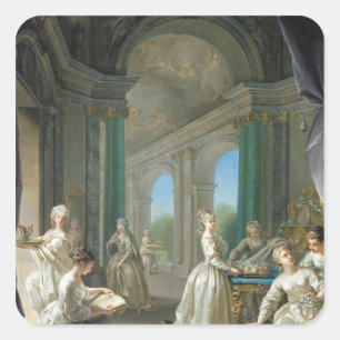 Sticker Carré Virgins modernes, 1728