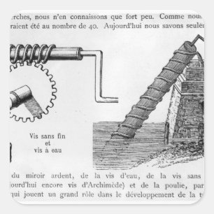 Sticker Carré Vis Archimedes