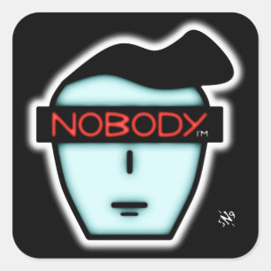 Sticker Carré Visage anonyme de personne v1.1
