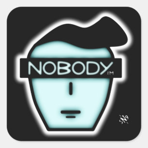 Sticker Carré Visage anonyme de personne v2.1