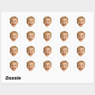 Sticker Carré Visage personnalisé