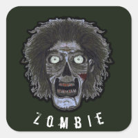 Visage ZOMBIE - Visage couleur