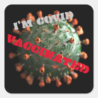 Sticker Carré Vive vaccinée