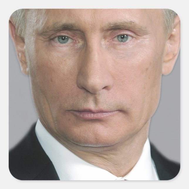 Sticker Carré Vladimir Poutine (Devant)
